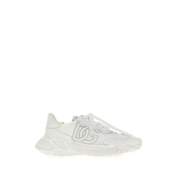 Dolce & Gabbana Men White Fabric Day Faster Sneakers